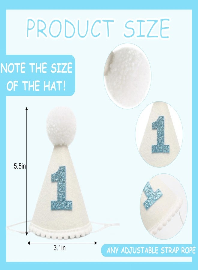 HGFC 1 st Birthday Decorations - 1st/First Birthday Hat For Boy,Bohemian Style 1st Crown,Cake Smash Photo Prop Hat - Image 2